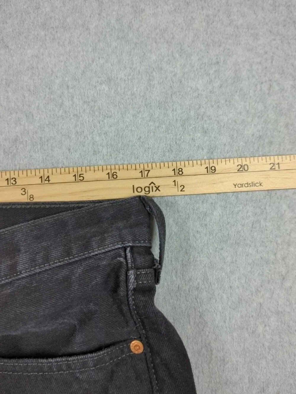 Levis 501 Jeans Men 34x32 (Fit 34x31) Black Original Fit Straight Leg Button Fly